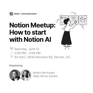 Cover Image for Notion Meetup: How to start with Notion AI