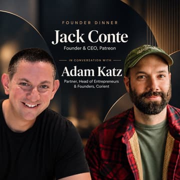 Cover Image for An Exclusive Founder Dinner with Jack Conte and Adam Katz