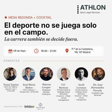 Cover Image for ATHLON Sports Law: El nuevo terreno de juego del derecho deportivo