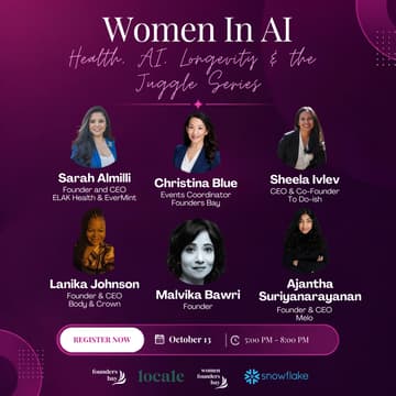 Cover Image for Women in AI: Health, AI, Longevity & the Juggle Series @Snowflake