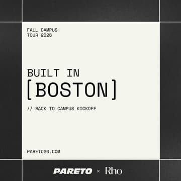 Cover Image for Back to Campus: Founders Kickoff [Rho x Pareto]