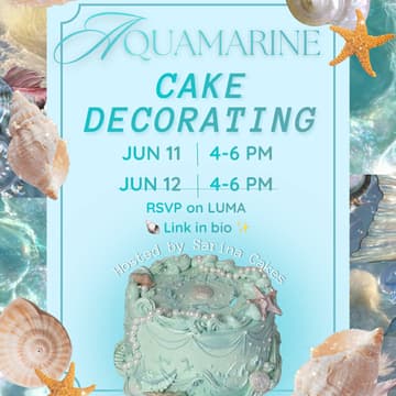 Cover Image for 🫧Aquamarine Cake Decorating🐚