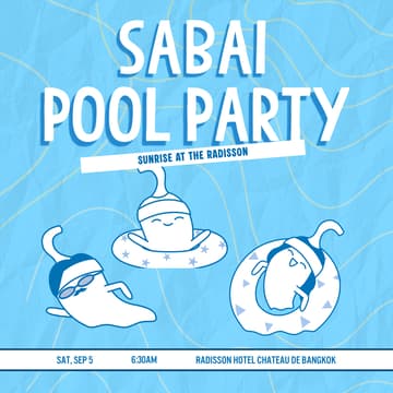 Cover Image for Sabai Pool Party: Sunrise at the Radisson