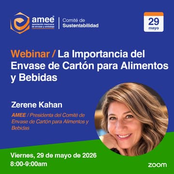 Cover Image for Webinar / La Importancia del Envase de Cartón para Alimentos y Bebidas por Zerene Kahan