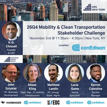 Cover Image for AEG New York 26Q4 Mobility & Clean Transportation Stakeholder Challenge