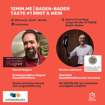 Cover Image for 12MIN.ME | BADEN-BADEN | Taste #1 Brot & Wein