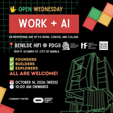 Cover Image for Open Wednesday: WORK + AI @ Benilde HiFi