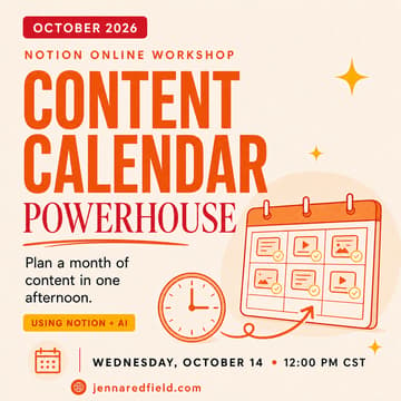 Cover Image for Content Calendar Powerhouse