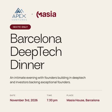 Cover Image for Barcelona Deeptech Dinner