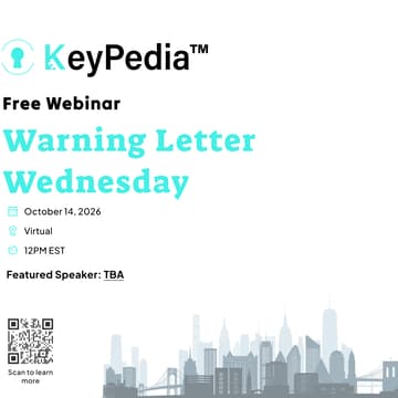Cover Image for October Edition - Warning Letter Wednesday Webinar
