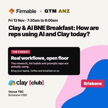 Cover Image for Clay & AI BNE Breakfast: How are reps using AI and Clay today?