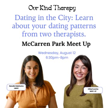 Cover Image for Dating in the City: A Therapist-Led Workshop in McCarren Park