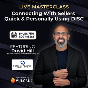 Cover Image for Connecting with Sellers Quick & Personally Using DISC with David Hill