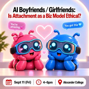 Cover Image for 💔🤖 AI Boyfriends / Girlfriends: Is Attachment as a Biz Model Ethical? 💕🤖