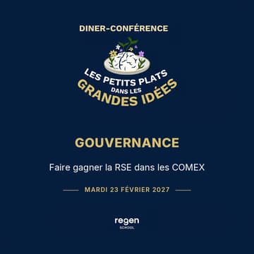 Cover Image for Dîner-conférence - Faire gagner la RSE dans les COMEX