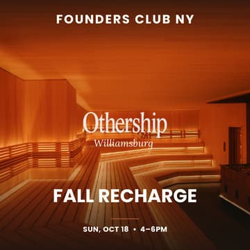 Cover Image for Founders Club NY: Fall Recharge at Othership Williamsburg