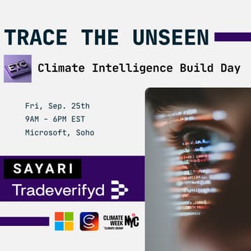 Cover Image for TRACE THE UNSEEN: Climate Intelligence Build Day