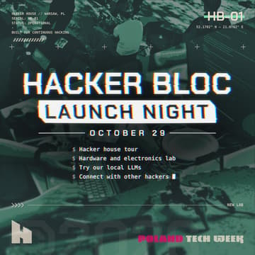 Cover Image for Warsaw Hacker House Launch Night — Hacker Bloc