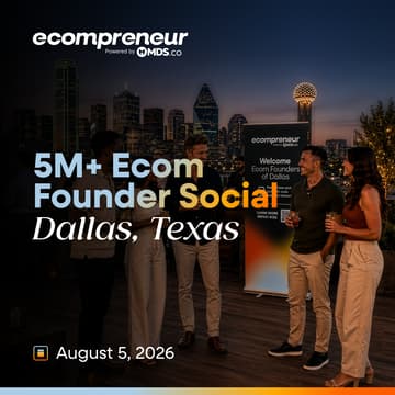 Cover Image for Dallas Ecom Founder Social Aug 2026
