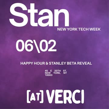 Cover Image for Stan x Verci: Happy Hour & Stanley Beta Reveal