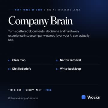 Cover Image for The Company Brain: Build the Knowledge Layer Your AI Can Actually Use