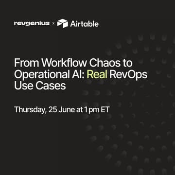 Cover Image for From Workflow Chaos to Operational AI: Real RevOps Use Cases