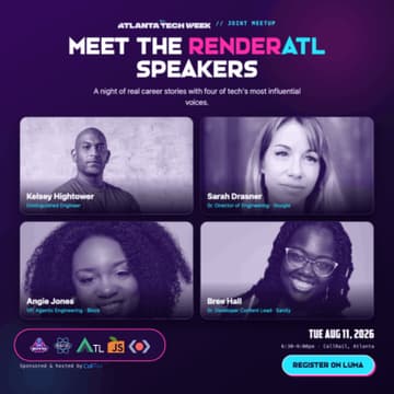 Cover Image for Meet Atlanta Tech Week & RenderATL Speakers!