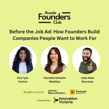Cover Image for AFC Presents: Before the Job Ad - How Founders Build Companies People Want to Work For