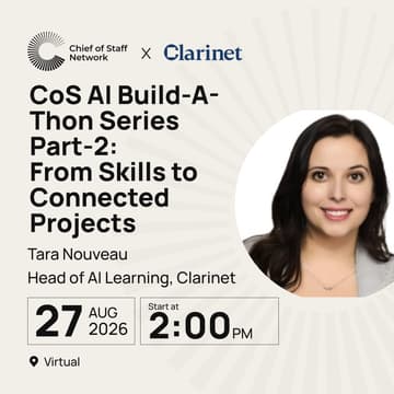 Cover Image for CoS AI Buildathon Series: Build Your Personal AI Workspace | Part-2: From Skills to Connected Projects