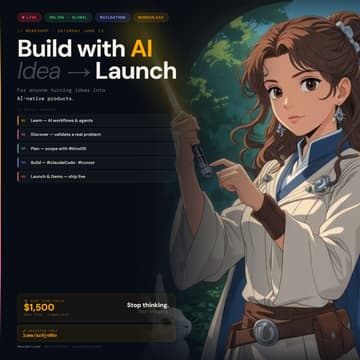 Cover Image for Build with AI: From Idea → Launch (Live)
