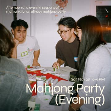 Cover Image for Evening session: All-Day Mahjong Party