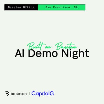 Cover Image for Built on Baseten | AI Demo Night