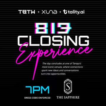 Cover Image for 813 Tech Day Closing Celebration Sponsored by XUNA AI and Tality AI
