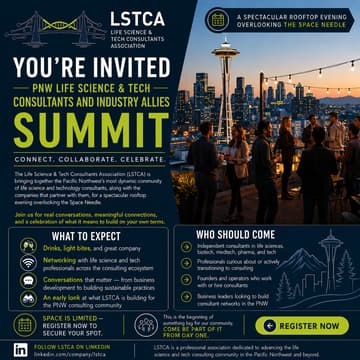Cover Image for PNW Life Science & Tech Consultants and Industry Allies Summit