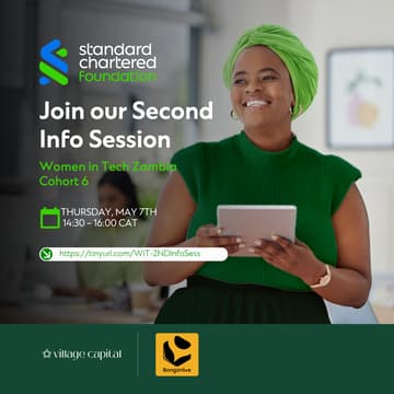Cover Image for Women in Tech Zambia Cohort 6 | Second Info Session