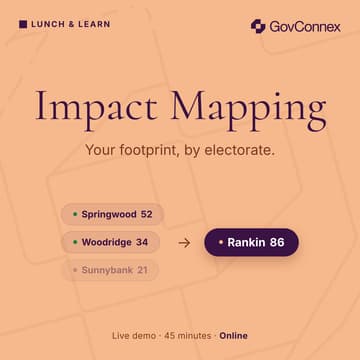 Cover Image for Lunch & Learn Webinar: Map your footprint, by electorate