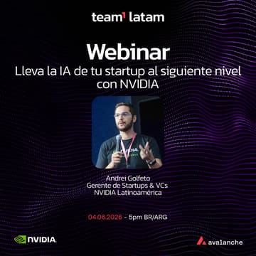 Cover Image for Webinar: Lleva la IA de tu startup al siguiente nivel con NVIDIA