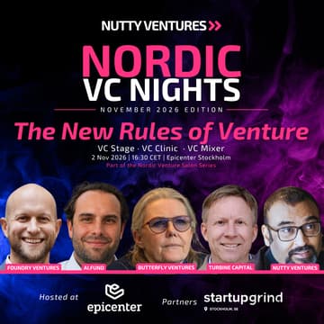 Cover Image for Nutty Ventures: Nordic VC Nights November 2026 Edition | The New Rules of Venture