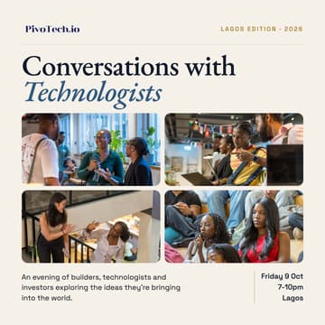 Cover Image for Conversations with Technologists: Lagos Edition