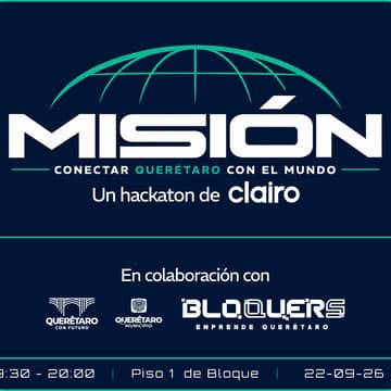 Cover Image for Hackathon MISIÓN QRO - Conectar Querétaro con el mundo