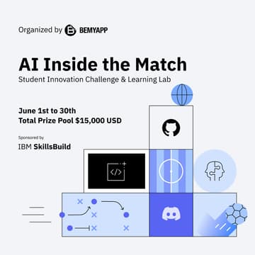Cover Image for AI Builders Student Challenge sponsored by IBM SkillsBuild