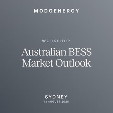 Cover Image for WORKSHOP: Australian BESS Market Outlook (SYDNEY)