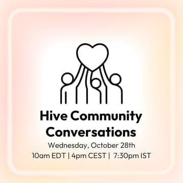 Cover Image for Hive Community Conversations