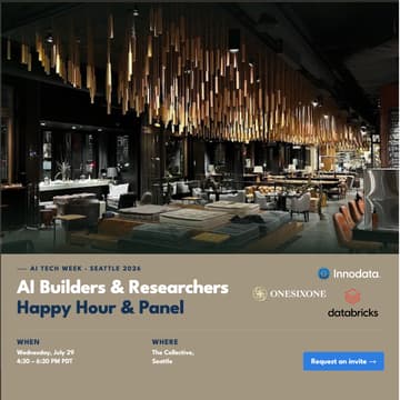Cover Image for AI Builders & Researchers Happy Hour & Panel - "Art & Science of Post-Training" - Seattle (SLU)