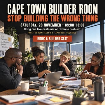 Cover Image for Cape Town Builder Room | Stop Building the Wrong Thing