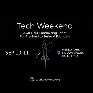 Cover Image for Tech Weekend September 10-11, 2026 | Menlo Park | Silicon Valley