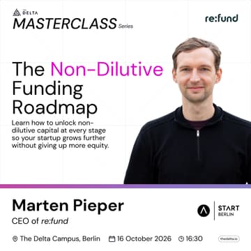 Cover Image for The Non-Dilutive Funding Roadmap: from Pre-Seed to Series B