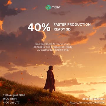 Cover Image for Mixar Webinar: 40% Faster Production-Ready 3D