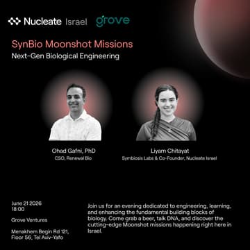 Cover Image for Nucleate Israel: SynBio Moonshot Missions Next-Gen Biological Engineering