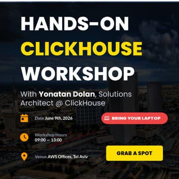 Cover Image for ClickHouse Hands-on TLV
